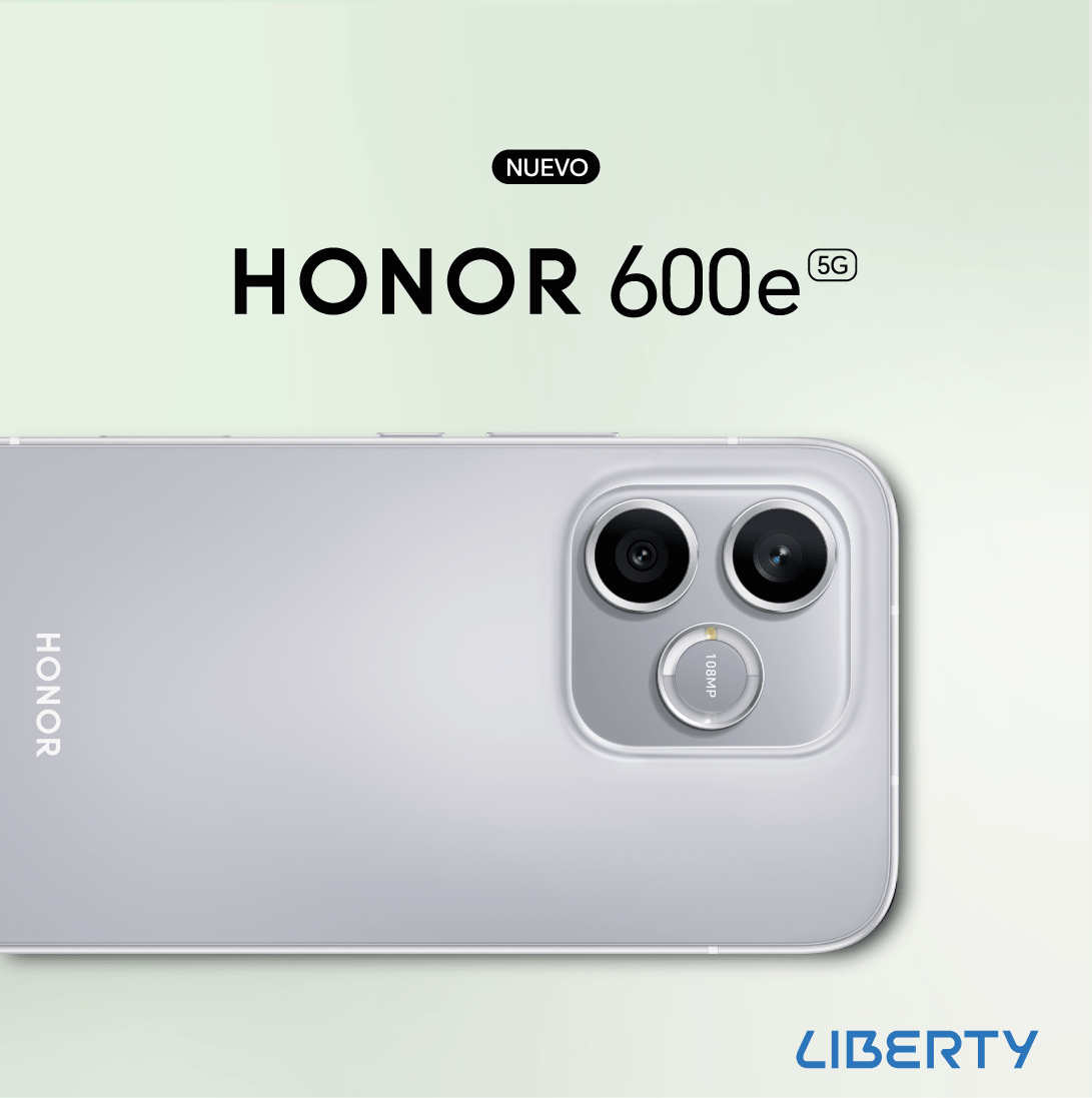 HONOR 600e: el smartphone con Botón AI y cámara de 108MP llega a Liberty